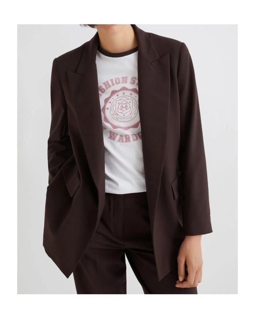 Marella Brown Stretch Blazer