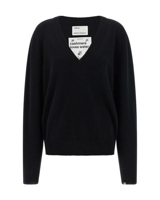 Extreme Cashmere Black V-Neck Sweater