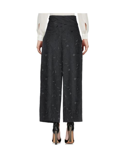 Dolce & Gabbana Black Printed Wide-Leg Trousers