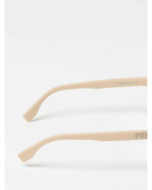 Fendi White Eyewear Butterfly Frame Glasses for men
