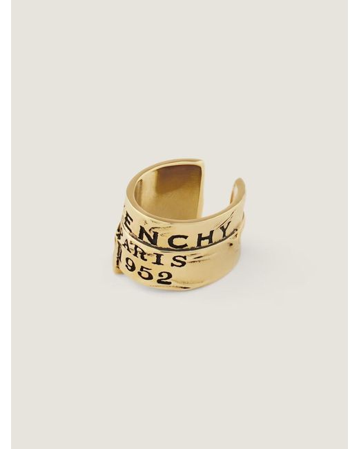 Givenchy Metallic Logo Tape Earcuff
