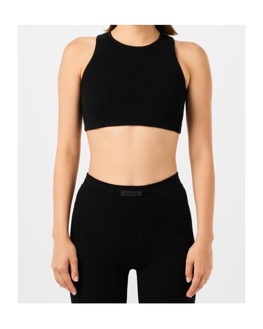 Fear Of God Black Ribbed-Knit Sports Vest