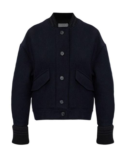 IRO Blue Long-Sleeved Casual Jacket