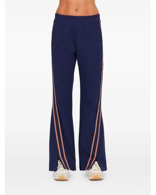 The Upside Blue Toledo Petra Stripe Flared Track Pants