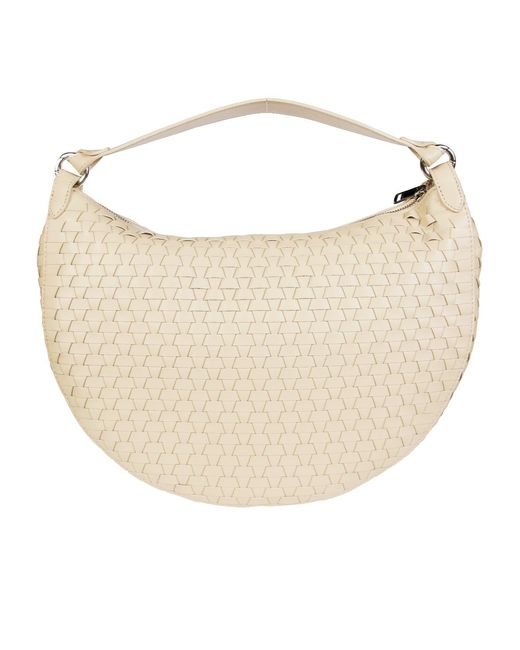 Orciani White Dumpling Large Shoulder Bag