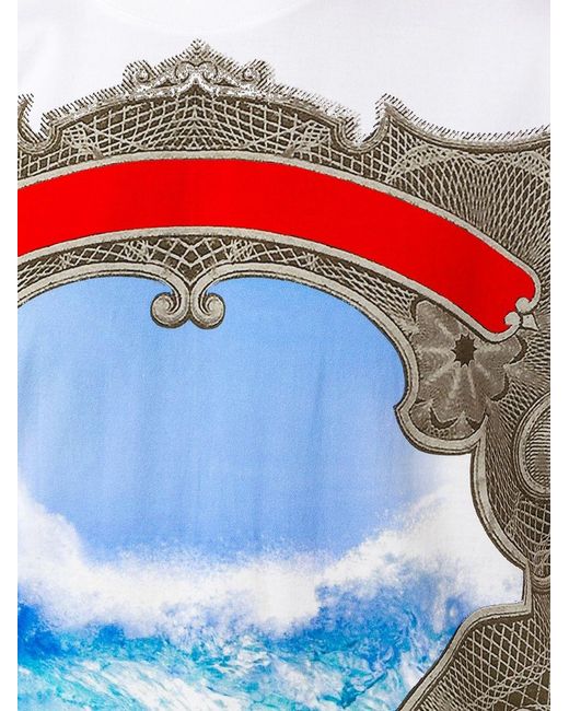 Givenchy Blue Columbian Printed T-Shirt for men