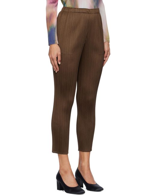 Pleats Please Issey Miyake Black New Colorful Basics Trousers