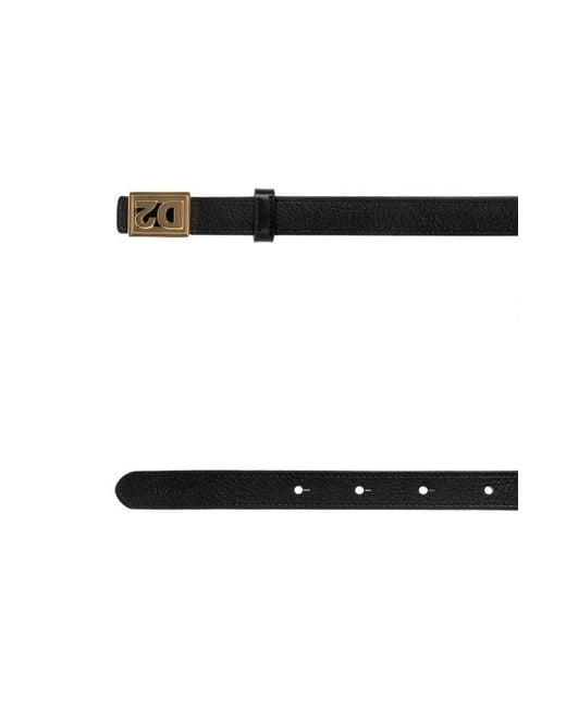 DSquared² White Buckle Belt
