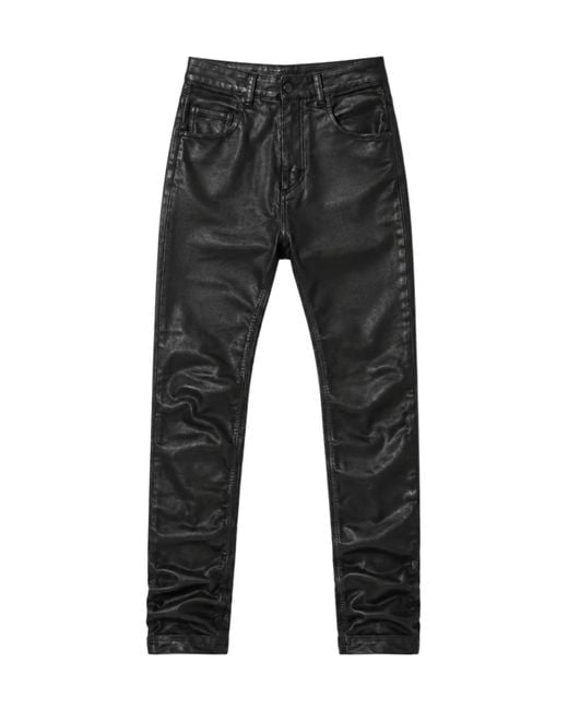 Thom Krom Gray Coated-Finish Jeans for men