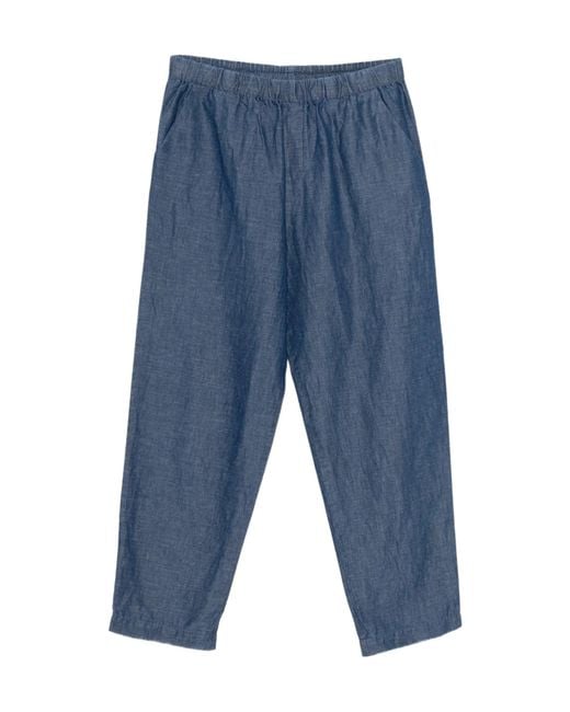 Barena Blue Elasticated-Waistband Trousers