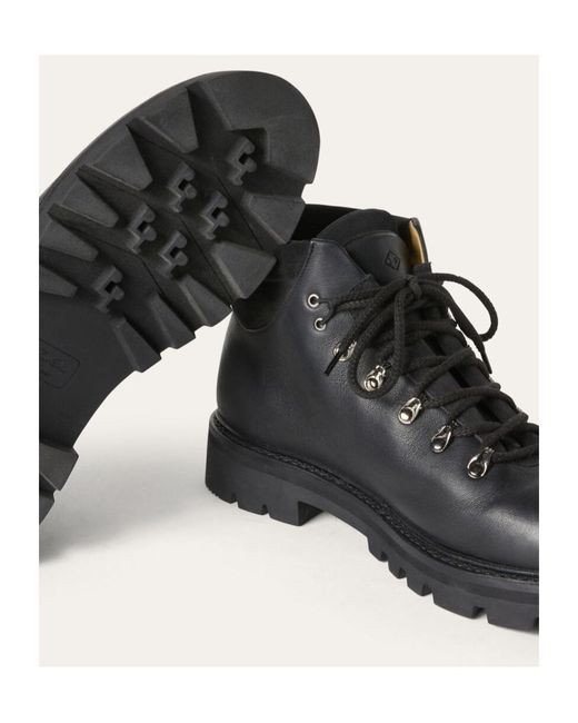 Loro Piana Black Beinn Walk Ankle Boots for men