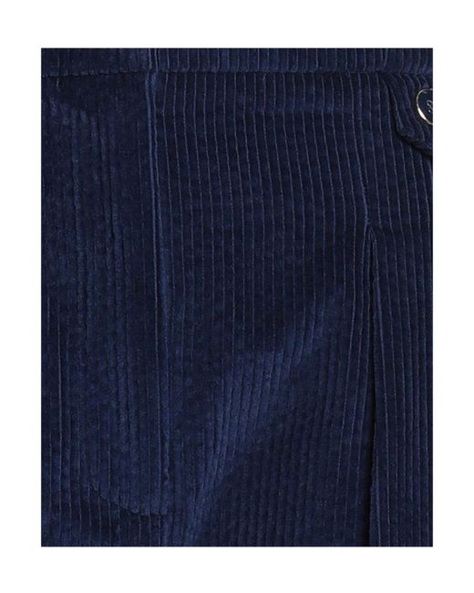 Farm Rio Blue Plain Colour Wide-Leg Trousers