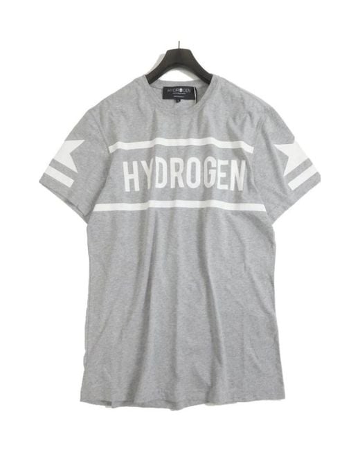 Hydrogen Gray T-Shirt With Round Neck And Short Sleeves for men