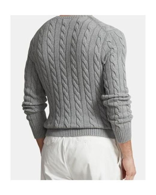 Polo Ralph Lauren Gray Crewneck Sweater for men
