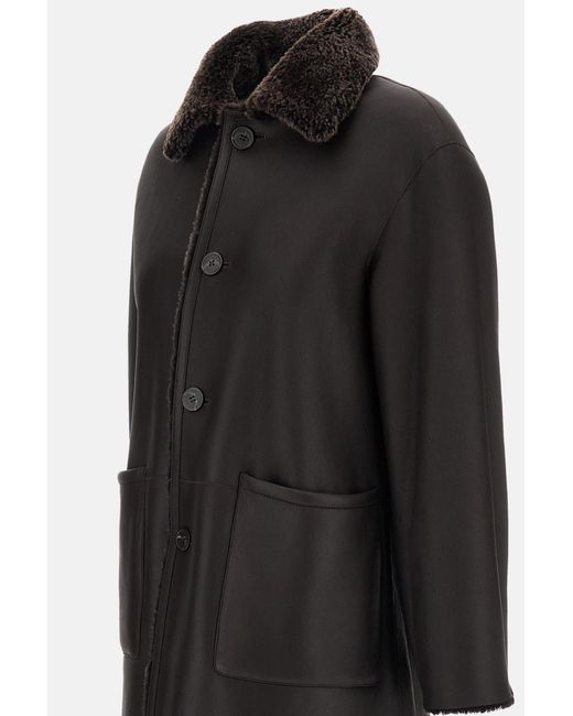 Arma Black Zoey Reversible Shearling Coat