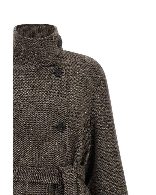 Brunello Cucinelli Gray 'Sparkling' Coat