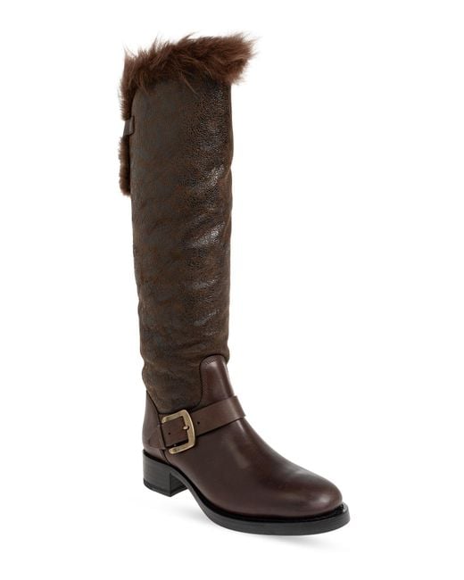 DSquared² Brown Round-Toe Tall Boots