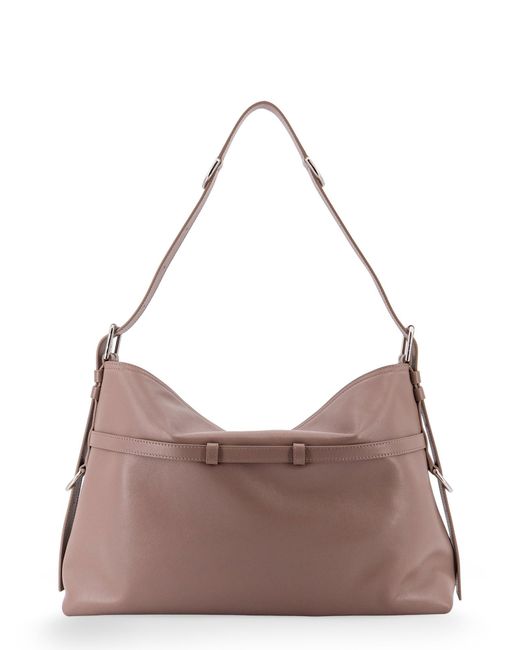Givenchy Gray Buckle Shoulder Bag