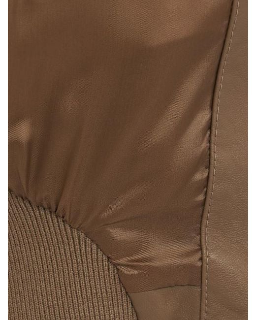 Chloé Brown Cropped Leather Jacket