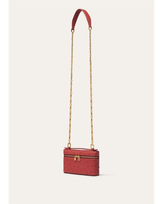 Loro Piana Red Extra Pocket Mini Shoulder Bag