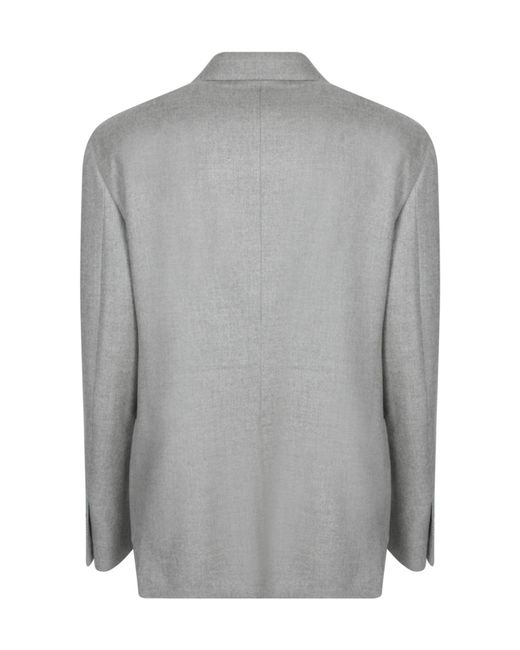 Lardini Gray Single-Breasted Tailored Blazer for men