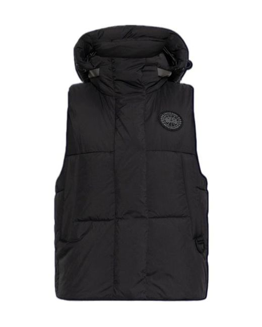 Canada Goose Black Logo-Patch Gilet