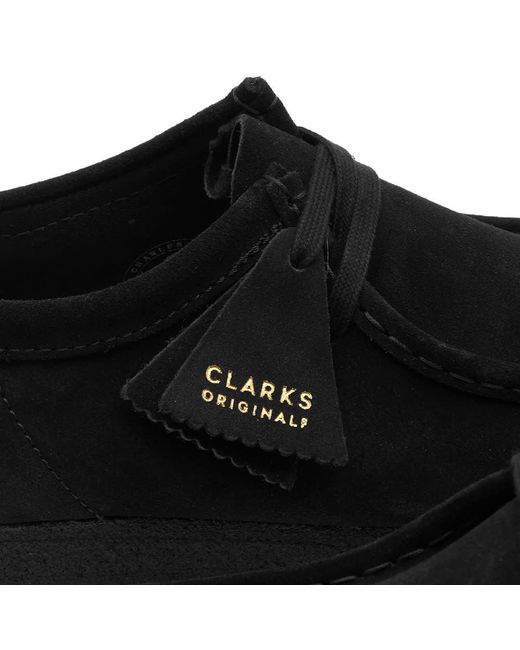 Clarks Black Wallabee Lace-Up Boots for men