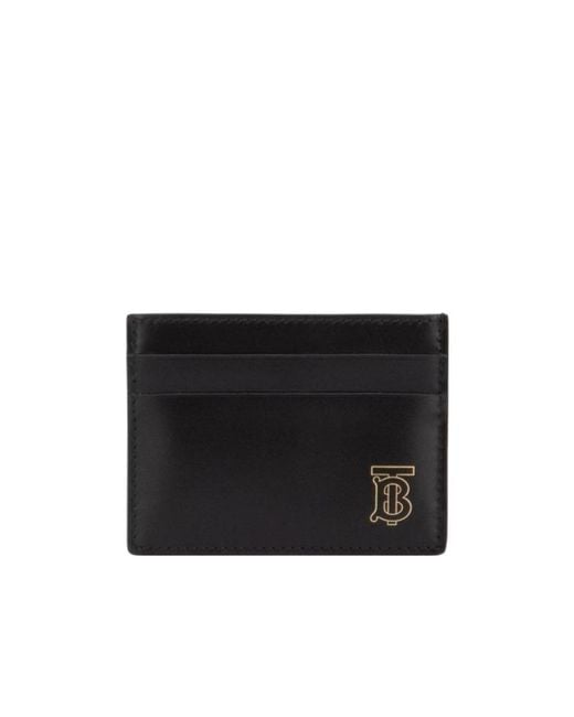 Burberry Black Leather Clip for men