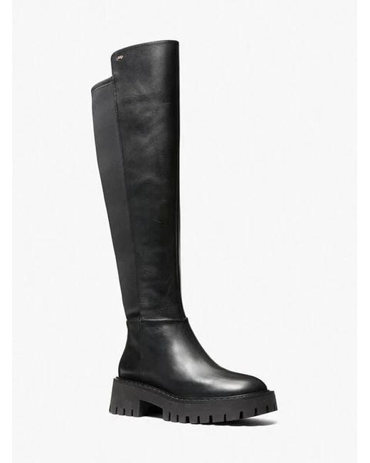 Michael Kors Black Zip Detailed Round Toe Boots