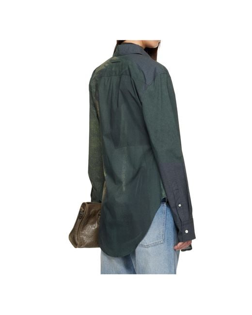 Jean Paul Gaultier Green The Acid Water Printed Buttoned Shirt