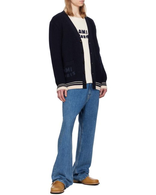 AMI Natural Logo Patch Crewneck T-Shirt for men