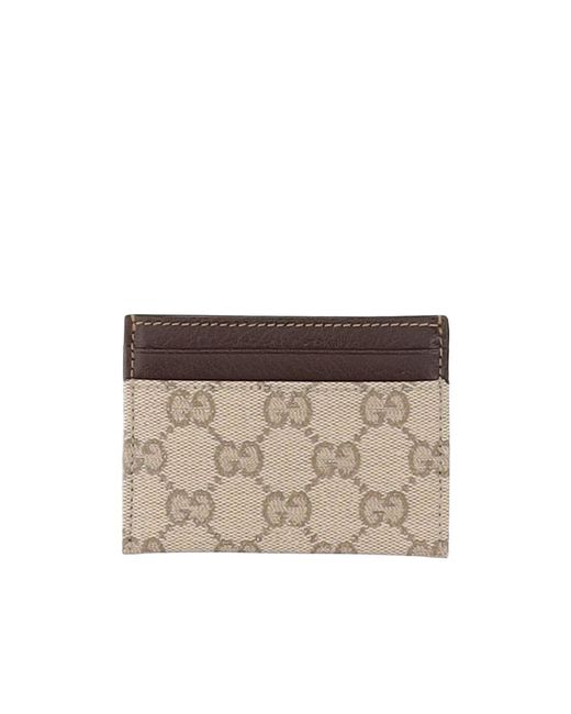 Gucci Brown Gg Card Pack for men