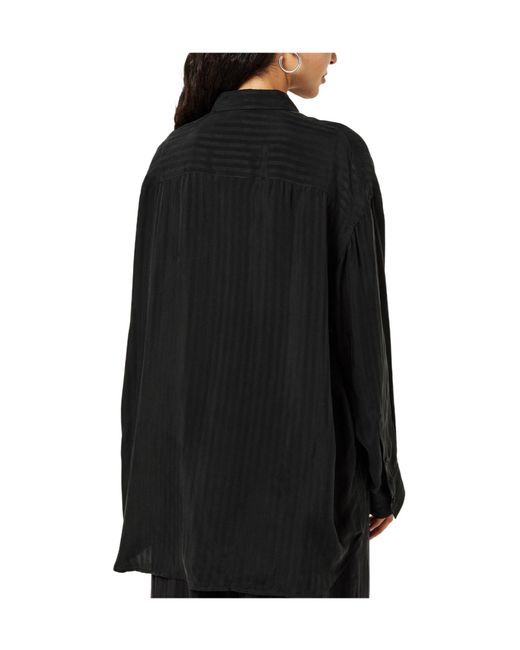 Balenciaga Black Simple Fluid Shirt