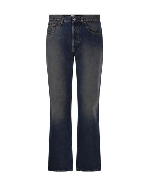 Golden Goose Deluxe Brand Blue Faded Straight-Leg Jeans for men