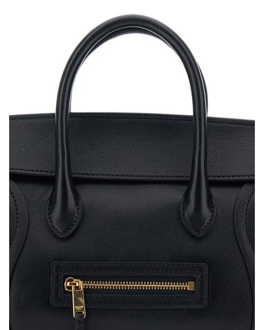 Céline Black Flap Shoulder Bag