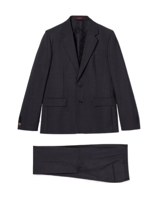 Gucci Blue Wool Mohair Suit for men