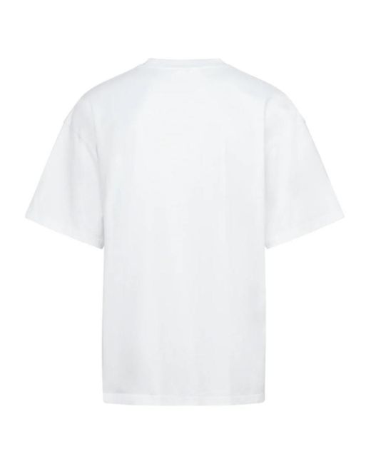 Martine Rose White Logo Printed Oversize T-Shirt for men