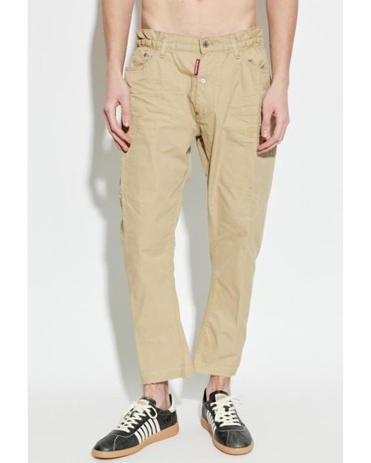 DSquared² Natural Cropped Jeans for men
