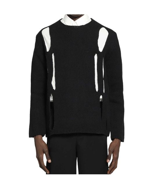 Comme des Garçons Black Open-Knit Top for men