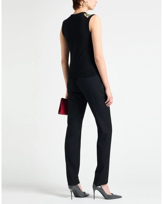 Saint Laurent Black Wool Slim-Fit Trousers