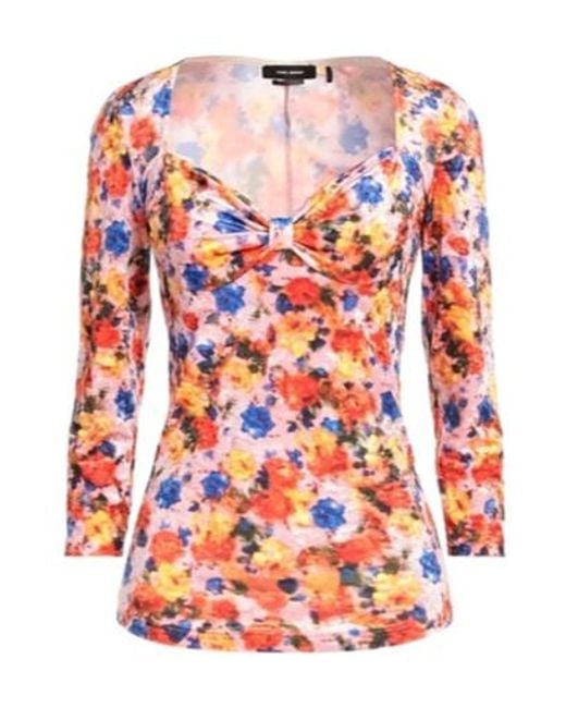 Isabel Marant Pink Patterned Knitted Sweater