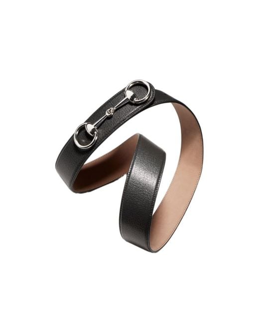 Gucci Black Horsebit 1955 Belt for men