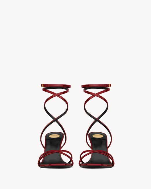 Saint Laurent Metallic Opyum High-Heeled Sandals