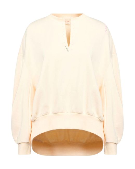 Marni Natural Versatile Solid Color Sweatshirt