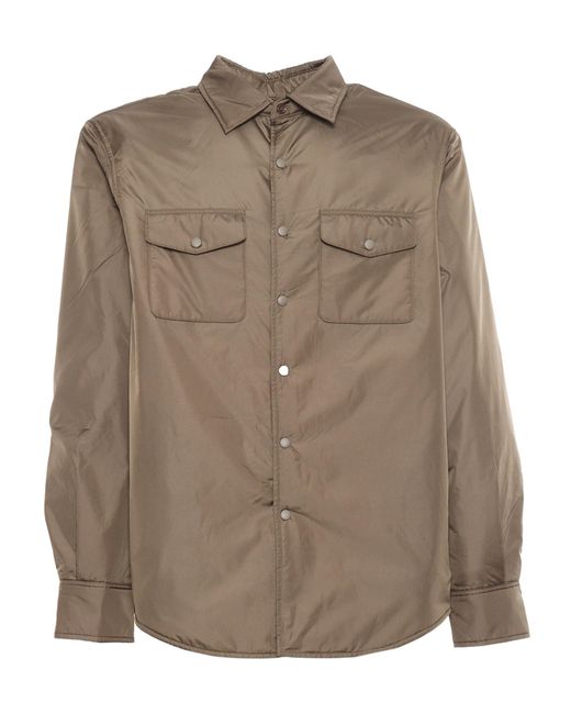 Aspesi Brown Camicia 13 Piu' Shirt for men