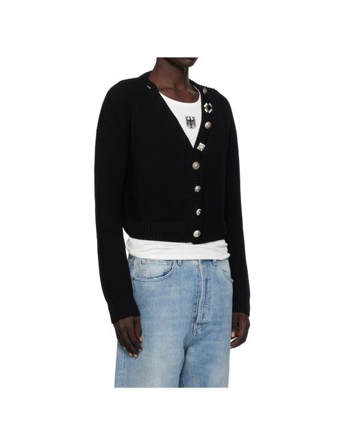 Vetements Black Mini V-Neck Cardigan