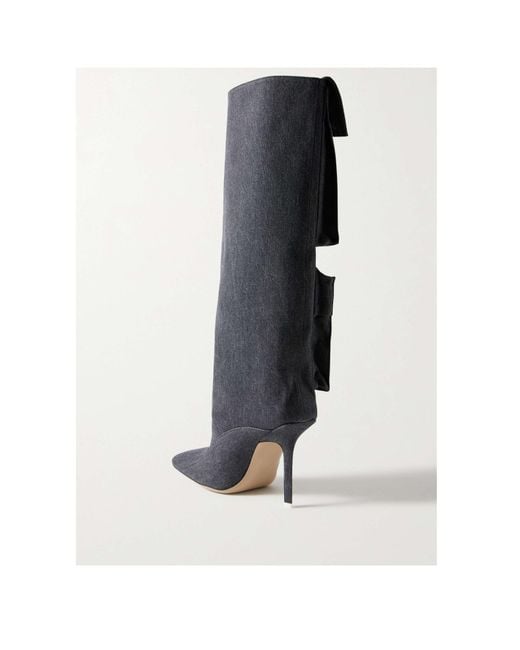 The Attico Black Stiletto Boots