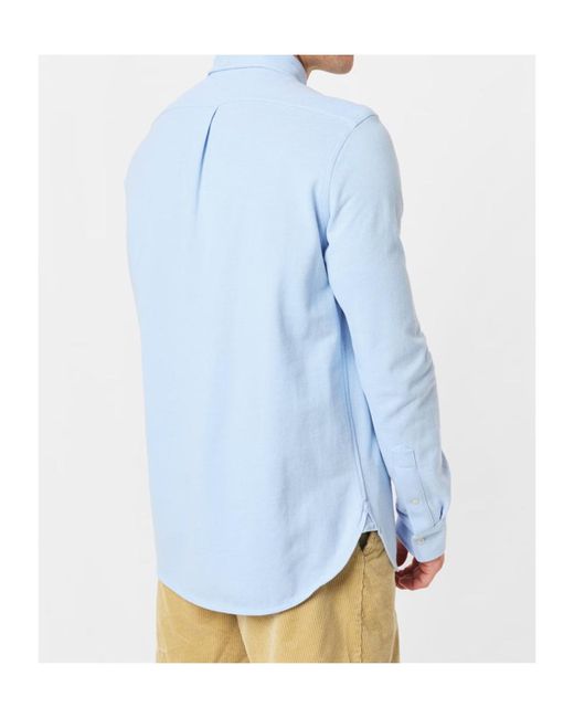 Polo Ralph Lauren Blue Polo Pckt Pp Ls Sn05 for men