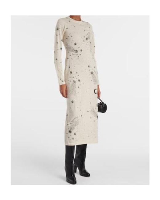 Altuzarra Natural Ellima Printed Wool And Silk Maxi Dress