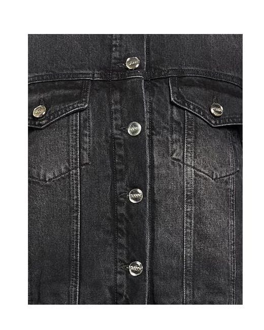Ganni Black Denim Outerwear